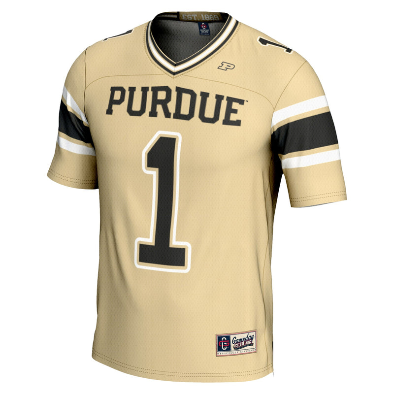 #1 Purdue Boilermakers GameDay Greats Youth Endzone Football Jersey - Gold