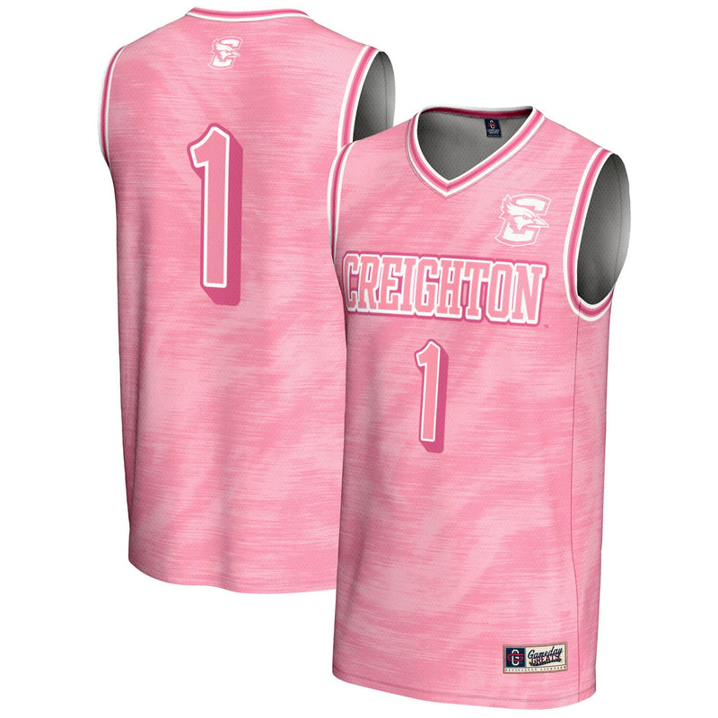 #1 Creighton Bluejays GameDay Greats Youth Lightweight Basketball Jersey - Pink