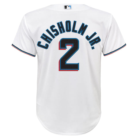 Jazz Chisholm Jr. Miami Marlins Nike Youth Home Player Jersey - White